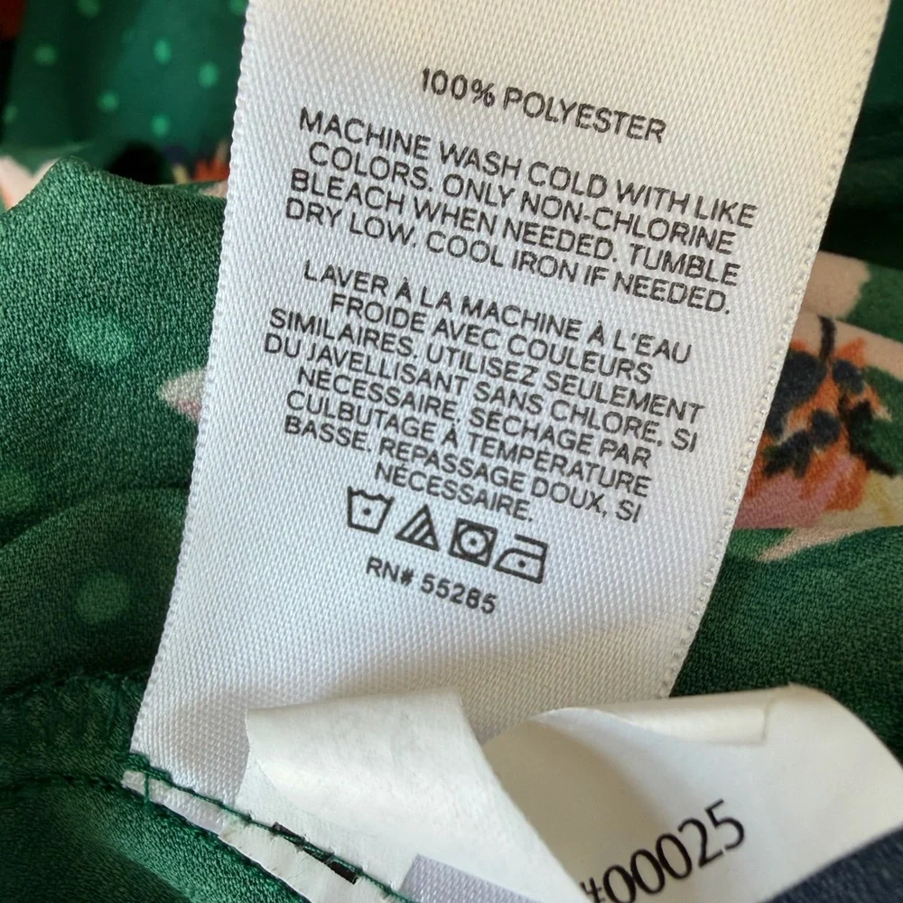 Green Floral Wrap Midi Dress - Picture 14 of 14